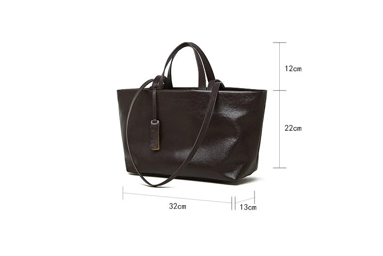 Luxury Woman Shoulder Bag Soft Leather Large Capacity